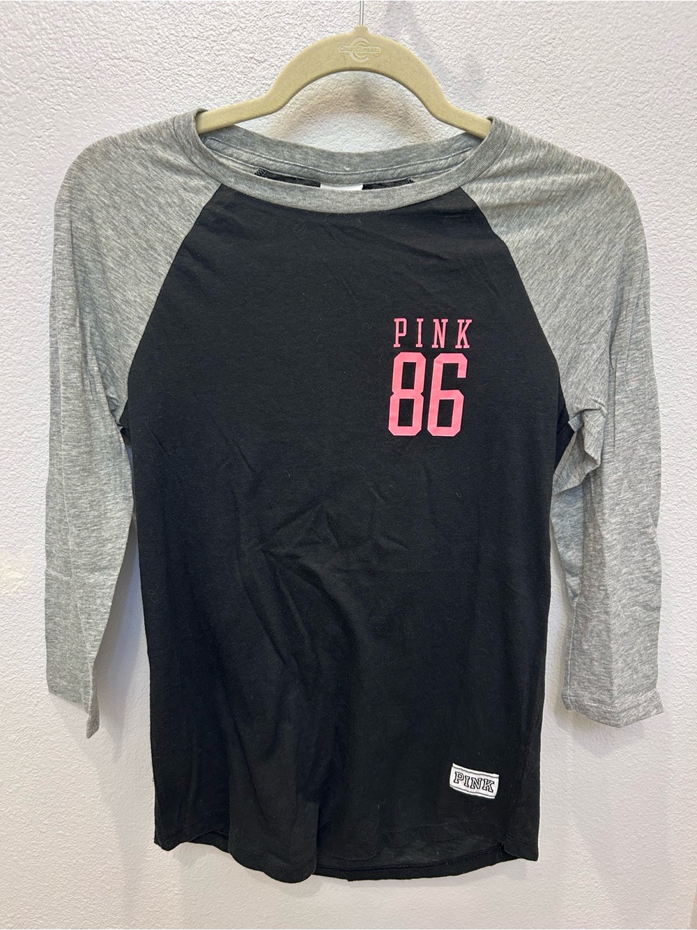 Victoria's Secret PINK Raglan 3/4 Long-Sleeve Tee